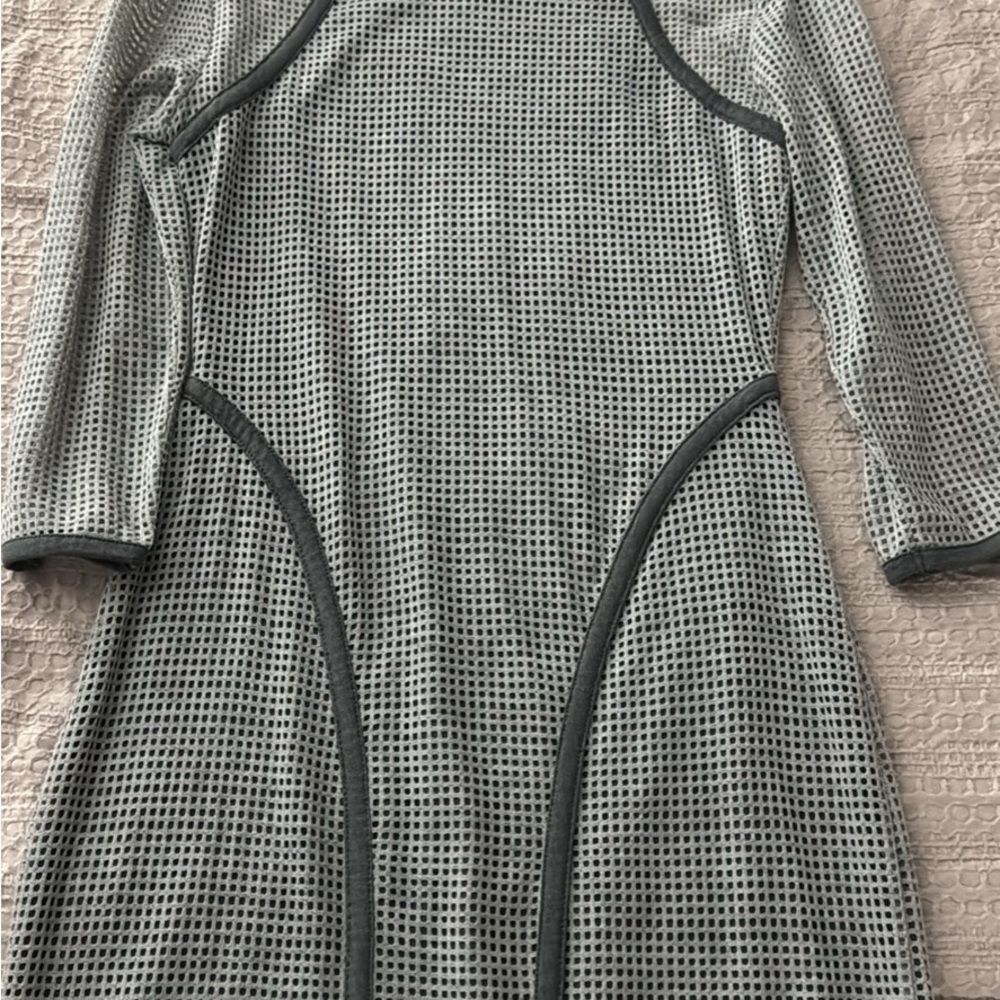 Chic Gray Long Sleeve Women's Dress